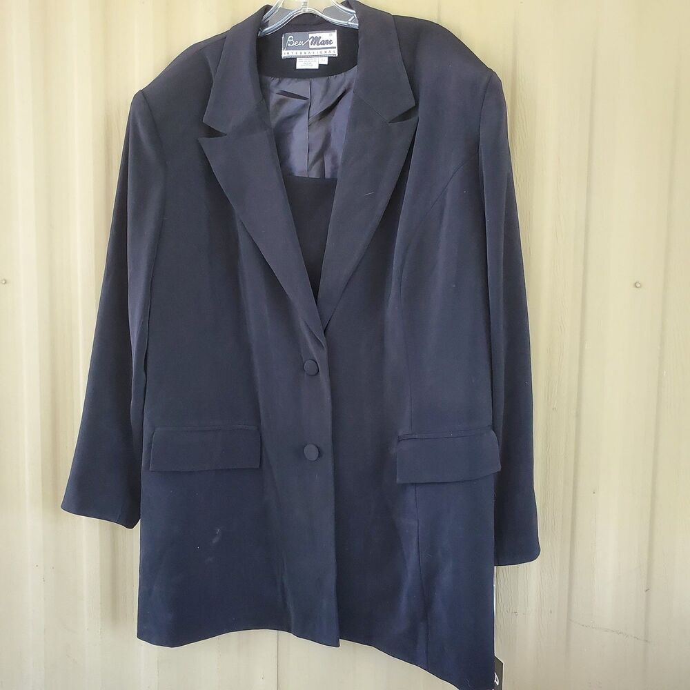 Ben Mark International Black Blazer Jacket Size 22